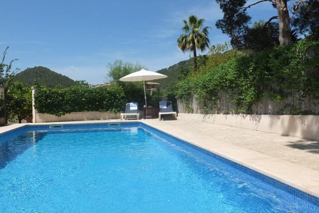 Villa Maria, Bonita Casa Con Jardin Y Piscina Privada En Andraitx Bagian luar foto