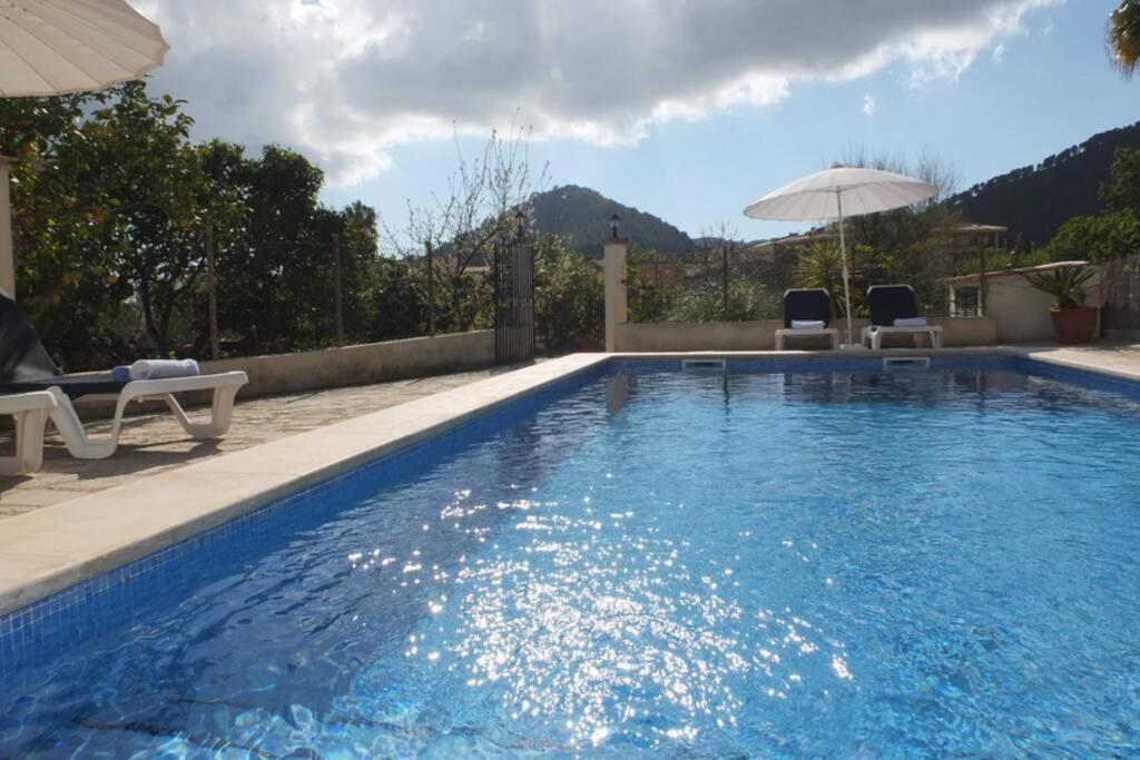 Villa Maria, Bonita Casa Con Jardin Y Piscina Privada En Andraitx Bagian luar foto
