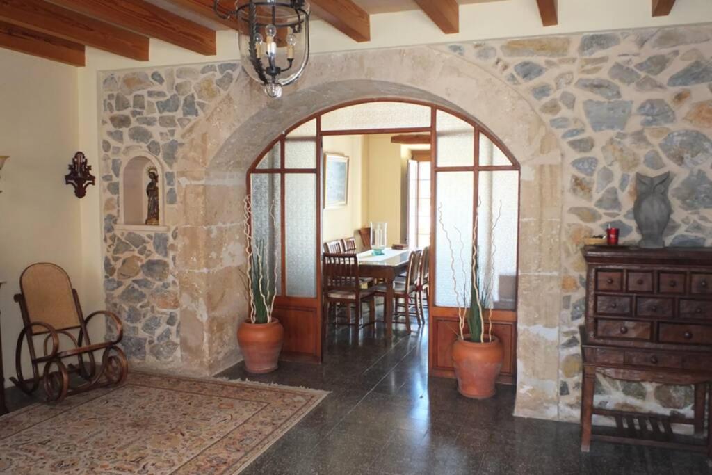 Villa Maria, Bonita Casa Con Jardin Y Piscina Privada En Andraitx Bagian luar foto