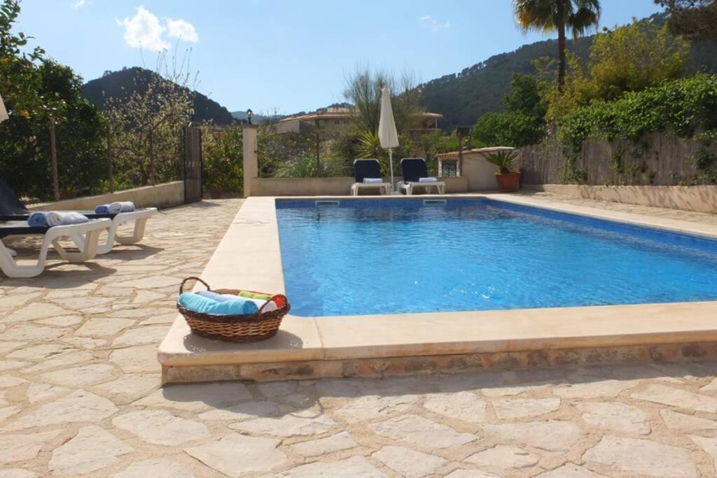 Villa Maria, Bonita Casa Con Jardin Y Piscina Privada En Andraitx Bagian luar foto